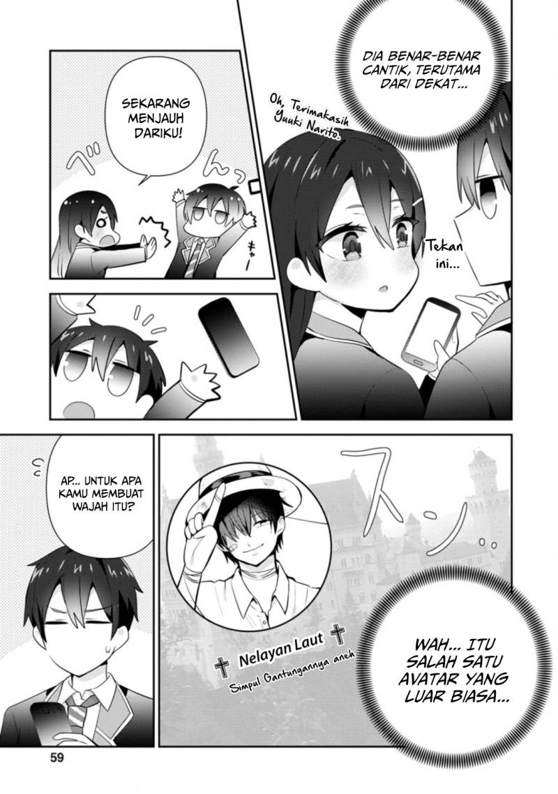 The Cute Girl Sitting Next to Me Is Trying to Make Me Fall in Love With Her as a Way to Ridicule Me Chapter 12 Bahasa Indonesia